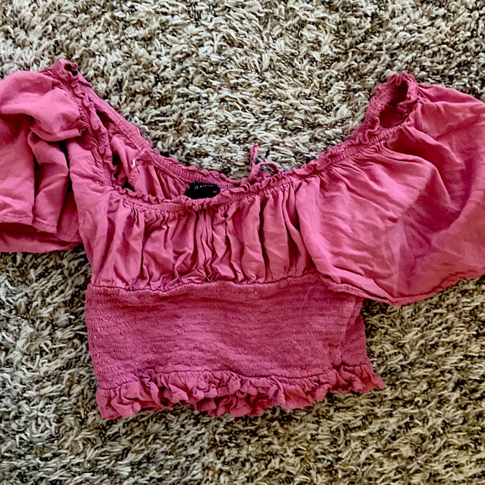 Pink crop top